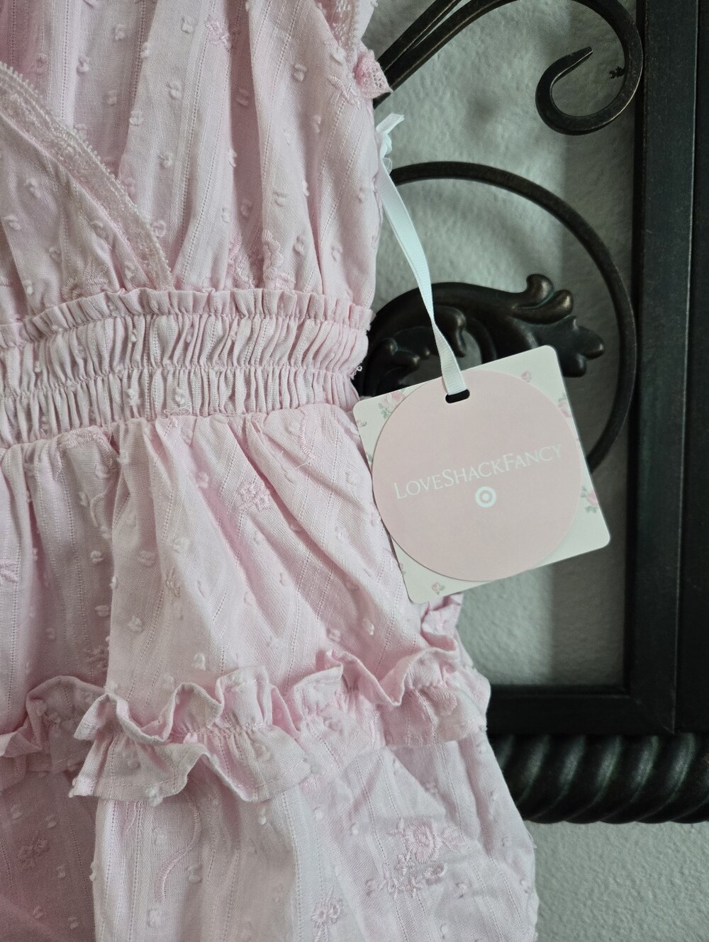 NWT Love Shack Fancy X Target Ruffle Tiered Bow Dress - Picture 4 of 7